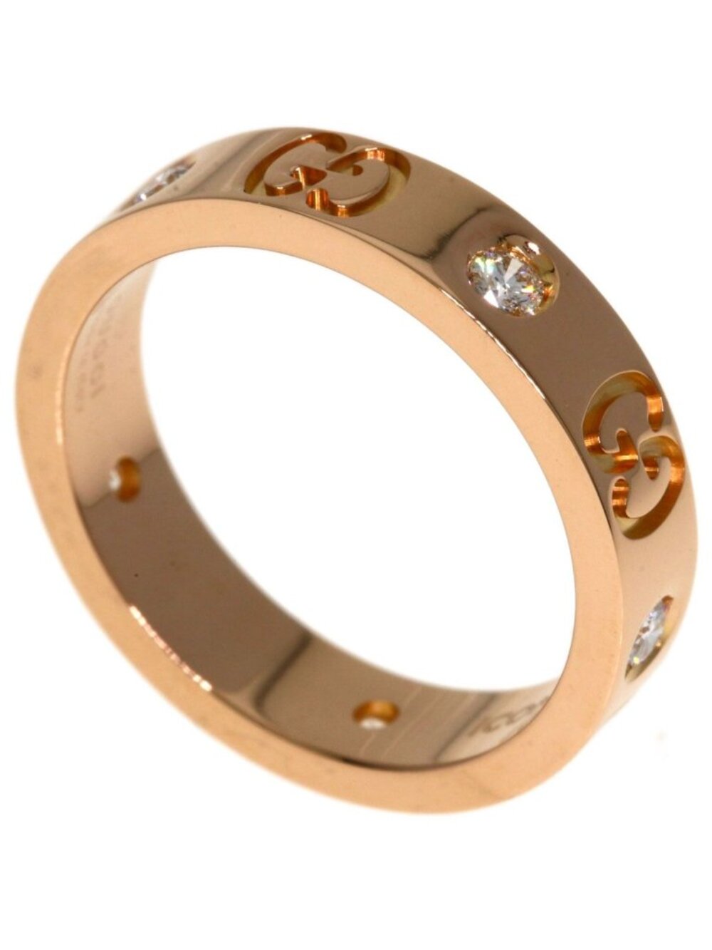 Gucci Icon Diamond Ring 18k Pink Gold